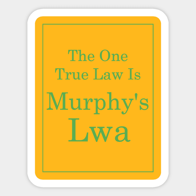 Murphy's Lwa (Green Text) Sticker by TimH